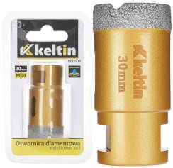 Gyémánt magfúró, M14-es menet sarokcsiszolóhoz 30 mm átmérőjű, GEKO