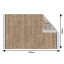 Doppelseitiger Teppich, Muster/Braun, 160x230, MADALA