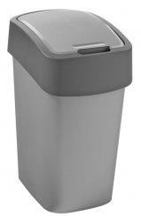 Kosz Curver® PACIFIC FLIP BIN 9 lit., 23,5x18,9x35 cm, antracyt/szary, na odpady