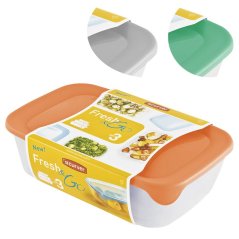 Zestaw Curver® Puszka prostokątna, 500 ml +1000 ml +2000 ml, mix kolorów miętowy/szary/brzoskwiniowy (akce)