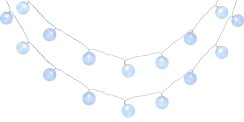 MagicHome Cottonball lančić, Bijela, 16 LED hladno bijela, IP20, jednostavna rasvjeta, rasvjeta, L-3 m