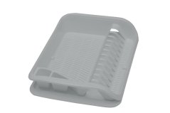 Abtropfgestell UH 39,5x29,5x8 cm Nordic Grey mit Tablett KLC