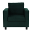 Fotelja, tkanina smaragd, LUANA