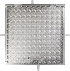 Burkolat MC60, 600x600 mm, csatorna, horganyzott, max. 150 kg