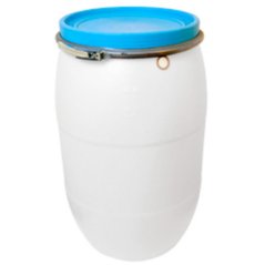 Fass 220l UH für Kwas+Metall. weiß mit Schnalle