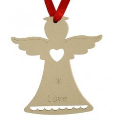 MagicHome Božična dekoracija, Angel LOVE, viseča, bal. 5 kos