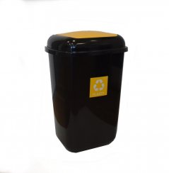 Behälter für getrennten Abfall UH 45 l QUATRO gelb - Kunststoff