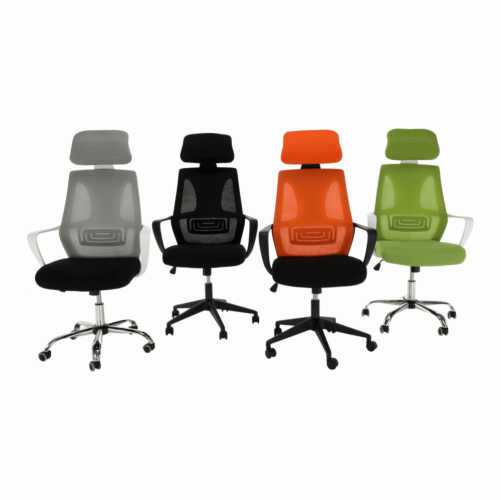Krzesło biurowe, zielony/biały, TAXIS