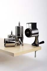 Mlynček na strúhanku a orechy NEREZ + sada 5 bubnov Skveler KLC