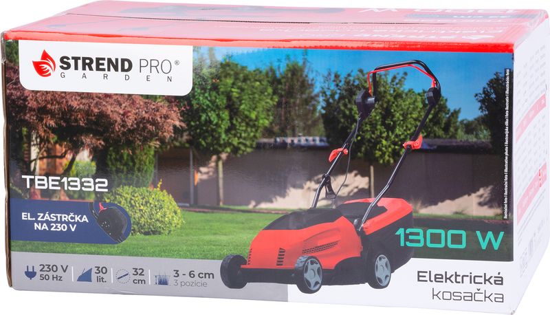 Strend Pro TBE1332 Rasenmäher, Elektro, 1,3 kW, 32 cm Schnittbreite - SONDERANGEBOT