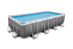 Pool Bestway® Power Steel™, 56996, filter, črpalka, lestev, razpršilnik, ponjava, 4,88mx 2,44m x 1,22m