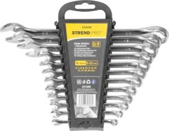 Strend Pro HR31584 12-teiliger Schraubenschlüsselsatz, Cr-V, 6-22 mm, flach