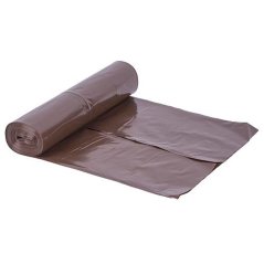 Genti ROLO MagicHome, 120 lit., reciclare, maro, ambalaj. 15 buc, foarte puternic