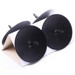 Kerzenständer Kreis 5,3 cm schwarz 4er Set