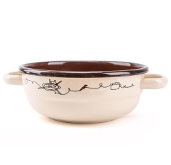 Misa sedliacka smaltovaná 26 cm/3,3l dekor Linea