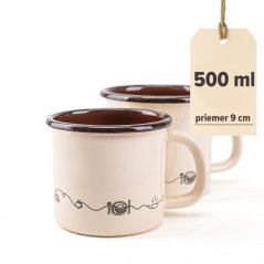 Kubek 9cm/0,5L Linea decor