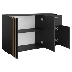 Komoda 3D1S, dąb czarny/rzemieślniczy, TOLIS TYP 2