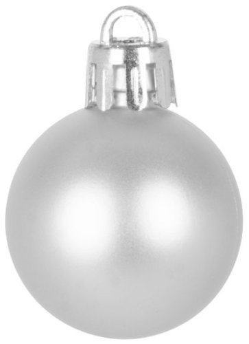 MagicHome božične kroglice, 12 kos, 3 cm, srebrne, za božično drevesce