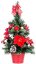 MagicHome Weihnachtsbaum, geschmückt, rot, 41 cm