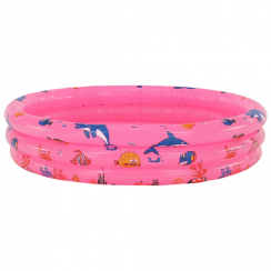 Dětský nafukovací bazén, růžová/vzor, LOME