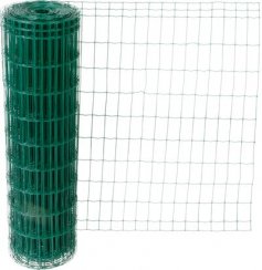 Gitter EUROPLAST 2, 1000/100x50/2,20 mm, grün, RAL 6005,, Zn+PVC, Zaun, Pack. 25 m