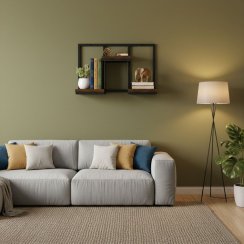 Nástenný stojan na rastliny Závesná polica na kvety Dekorácie 3 úrovne Loft ModernHome