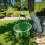 Függő szék, pamut+fém/zöld greenery, AMADO 2 NEW