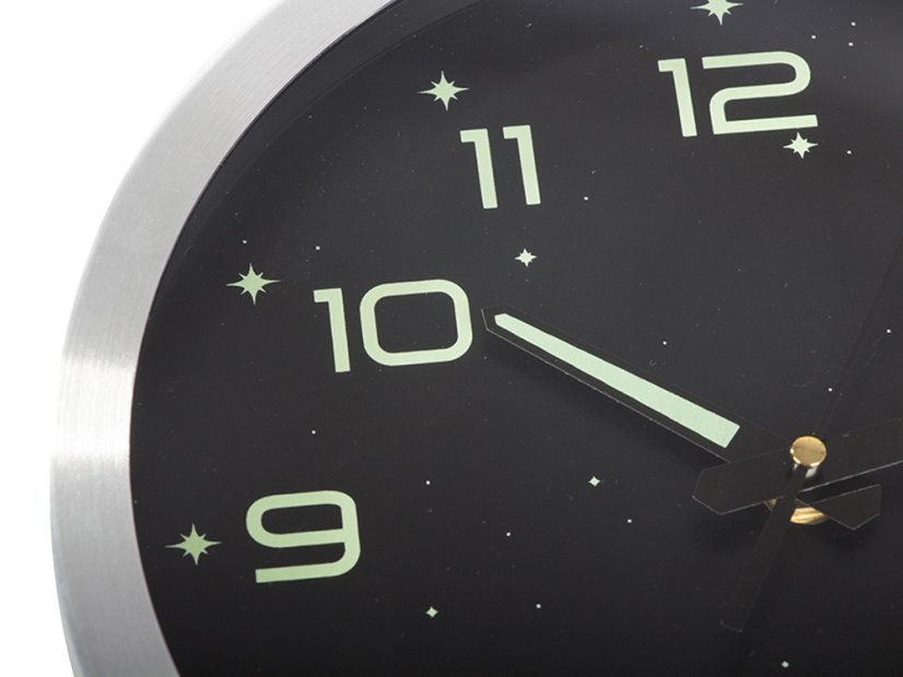Veľké nástenné hodiny fluorescent light stars 25cm