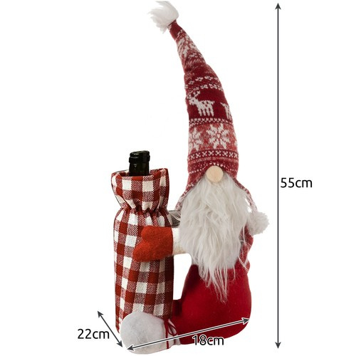 Weihnachtself mit Flaschentasche Ruhhy 22508 (akce)