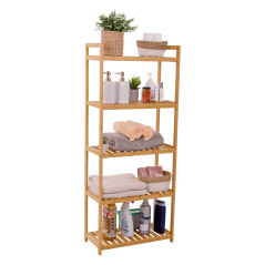 Półka 5-półkowa, naturalny bambus, FIORE TYP 3