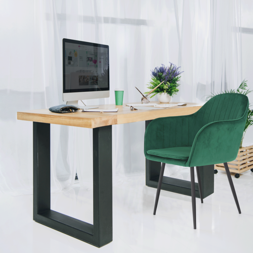 Designer-Sessel, smaragdgrüner Samtstoff, ZIRKON