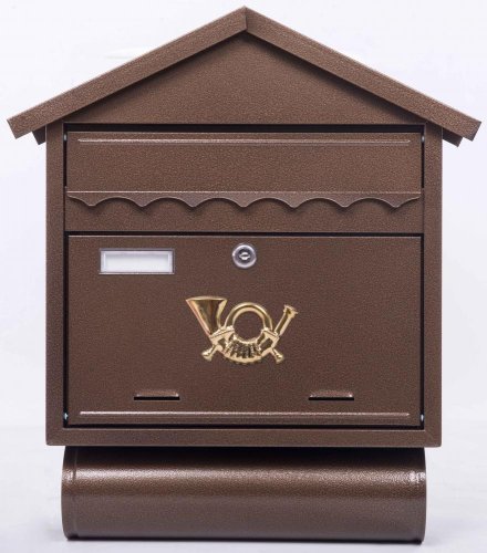 Kućica za poštanski sandučić 430 x 490, smeđa, ST 102