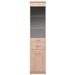 Vitrina 1D1W1S, hrast sonoma, TOPTY TIP 32