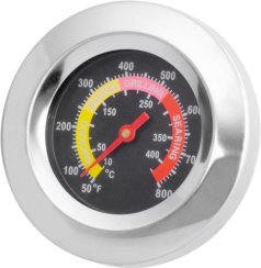 Thermometer für Grill Kamado Egg 26";, 80 mm