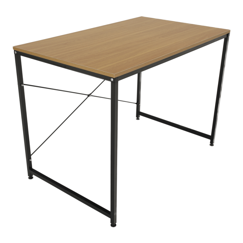Radni stol, hrast/crna, 120x60 cm, MELLORA