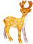 MagicHome dekoracija Božič, Jelen, severni jelen, 80 LED, hladno bela, akril, IP44, zunanjost, 46x27x63 cm