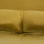 Bank im Art-Deco-Stil, senffarbener Samtstoff/Gold-Chrom-Gold, NOBLIN