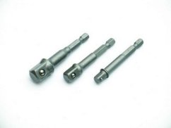 Bit adapter na gola nadstavec 1/4 3/8 1/2 sada 3ks