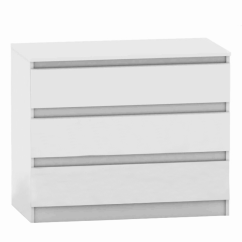Kommode mit 3 Schubladen, weiß, HANY NEW 003