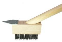 Kartáč GECO SFG, 100x40x35 mm, na zámkovou dlažbu, dřevěná násada 140 cm