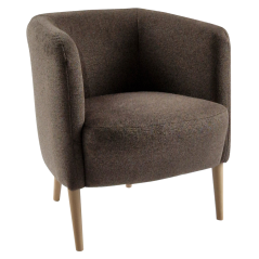 Sessel, braun/Buche, ALIEN