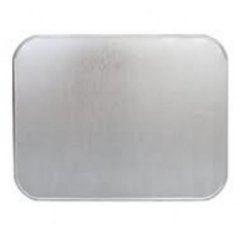 Blatt unter dem Herd groß. 60x80cm, SILBER. KLC