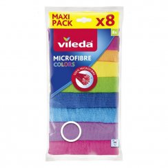Tuch Vileda Microfibre Colors, Mikrofasern, Packung. 8 Stk