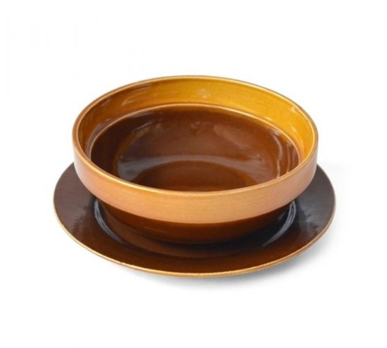 Keramik-Gulaschschüssel 0,5L mit Teller KLC
