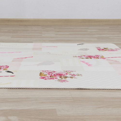 Teppich, romantisches Muster, mehrfarbig, 120x180, ADELINE
