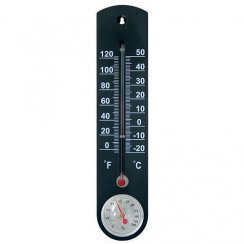 Thermometer Strend Pro TMS-055 BlackBar, 250x55x12 mm, Kunststoff, mit Hygrometer