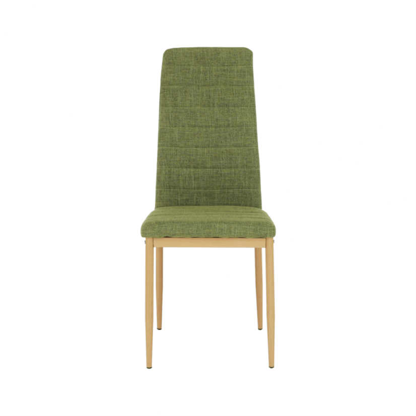Krzesło, zielona tkanina/buk, COLETA NOVA (akce)