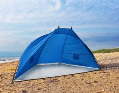 Cort de plajă pliabil UV50+ 270x120x120 albastru