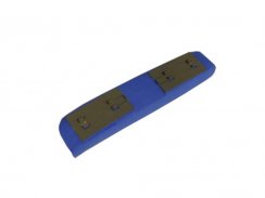 Mopp-Ersatzschwamm, faltbar, V, blau, 27–28 cm, Skveler KLC