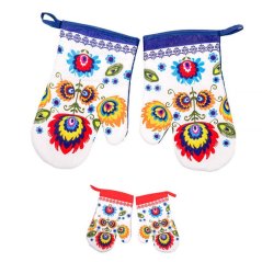 Kuhinjska rokavica, folklorni motiv, 2 kos/komplet z magnetom KLC